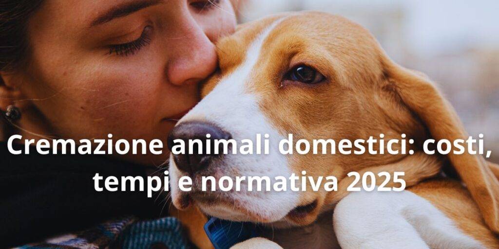 Cremazione animali domestici: costi, tempi e normativa 2025